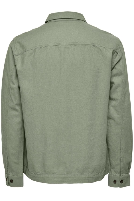 Only & Sons onskennet ls linen overshirt noos